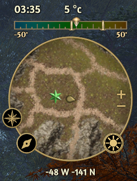 Minimap with green quest star.png